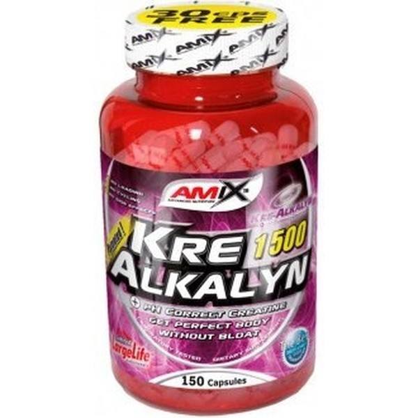 AMIX Créatine Monohydrate Kre-Alkalyn 150 Capsules - Idéal pour les Athlètes - Protéines pour Augmenter la Masse Musculaire
