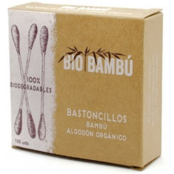 Bio Bambú Bastoncillos De Bambu Y Algodon Eco 100 Unidades