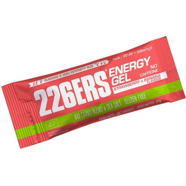 226ERS Gel Energetico BIO Stick Fragola-Banana Senza Caffeina - 1 gel x 25 gr
