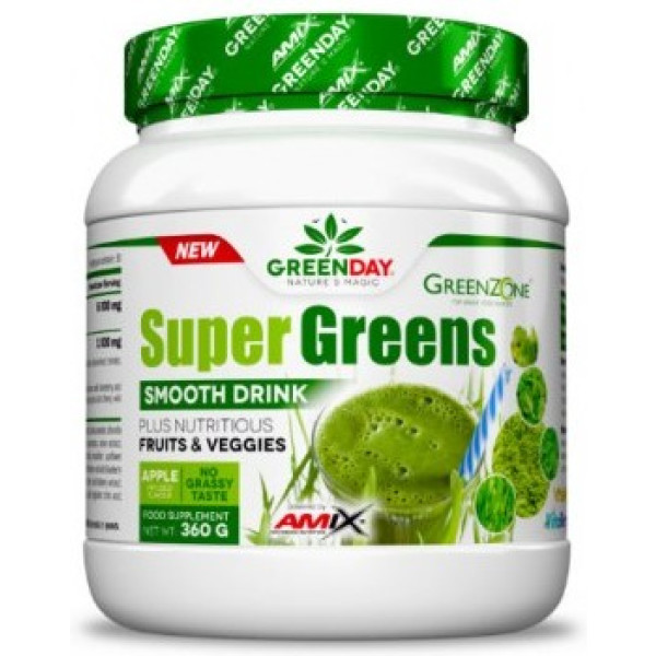 Amix GreenDay Super Greens Smooth Drink 360 Gr - Batidos Verdes - Alimento Vegetal