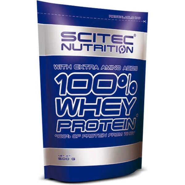 Scitec Nutrition 100% Whey Protein con aminoacidos adicionales 500 gr