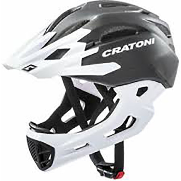 Cratoni C-maniac Freeride Helmet Black/white Matte