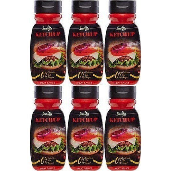 Servivita Ketchup-Sauce ohne Kalorien 6 Flaschen x 320 Milliliter