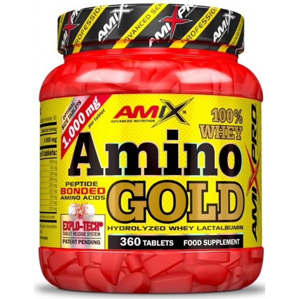 Amix Whey Amino Gold 360 Tabletten - Enthält BCAAs und Glutamin