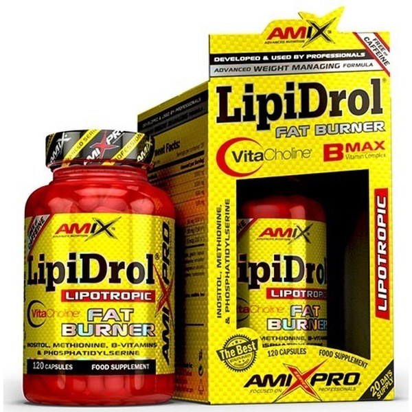 Amix Pro LipiDrol Fatburner 120 Kapseln - Fatburner hilft bei der Gewichtskontrolle