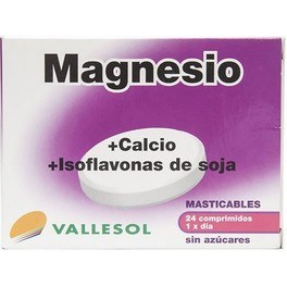 Vallesol Magnesio + Calcio + Isoflavona de Soja 24 comp Vallesol Magnesio + Calcio + Isoflavona de Soja 24 comp