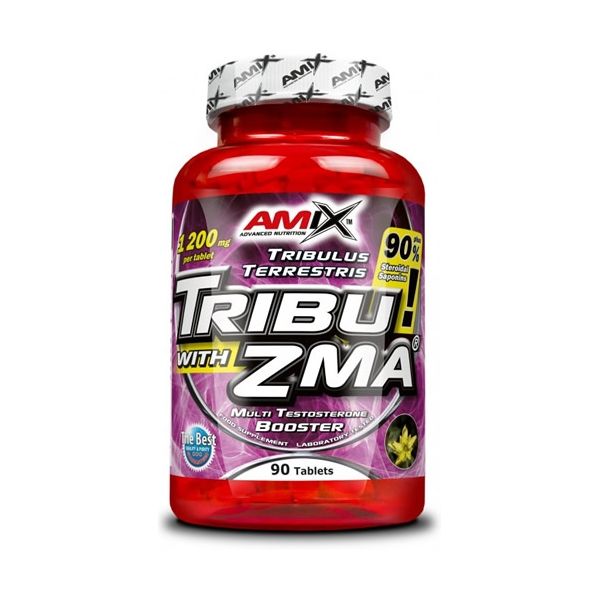 Amix Tribu-ZMA 90 Comprimidos, Estimula a Testosterona, Aumenta a Massa Muscular, Suplemento Alimentar.
