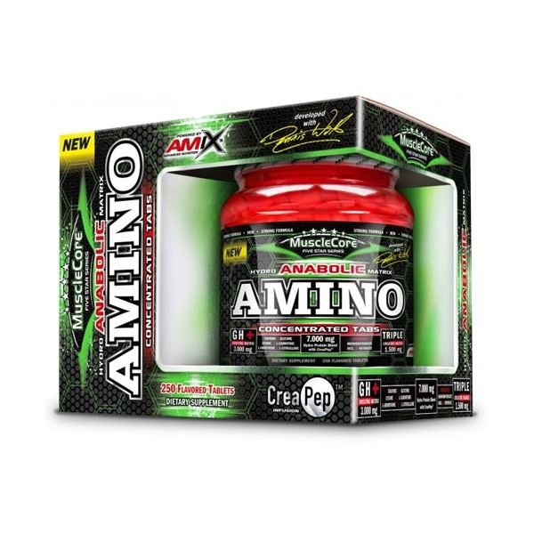 Amix MuscleCore Anabolic Amino Avec Crea PEP 250 comprimés