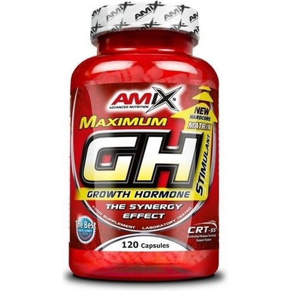 AMIX GH 120 Capsules - Supplément Sportif - Contient de la L-Arginine - Améliore le Développement de la Masse Musculaire