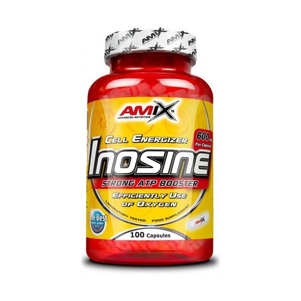 Amix Inosine 100 Capsules – Augmente l'Oxygénation Cellulaire + Récupération Musculaire