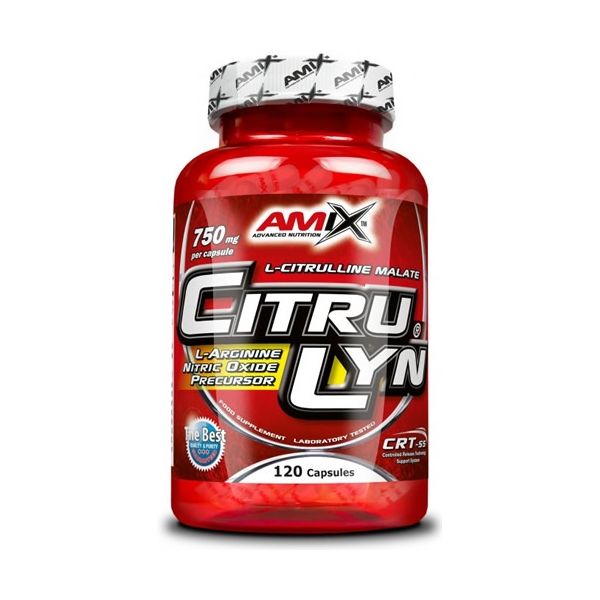 Amix Citrulyn 750 mg 120 gélules - Idéal Entraînement Intense / Régénérateur des Dépôts d'ATP + Au Malate de Citrulline