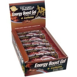 Victory Endurance Energy Boost Gel + Caffeine 24 geles x 42 gr + Cinturón con Bolsillo Victory Endurance Energy Boost Gel + Caffeine 24 geles x 42 gr + Cinturón con Bolsillo
