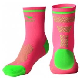 Sportlast Calcetin de Compresion Corto Pro Ciclismo Assen Coral-Verde Sportlast Calcetin de Compresion Corto Pro Ciclismo Assen Coral-Verde