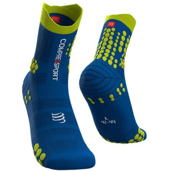 Compressport Calcetines Pro Racing Socks V3.0 Trail Azul Cian/lima
