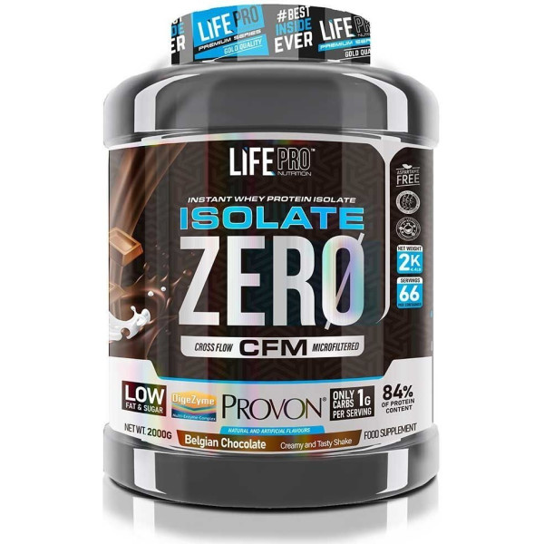 Life Pro Nutrition Isolate Zero 2kg Sabor Chocolate Hazelnut