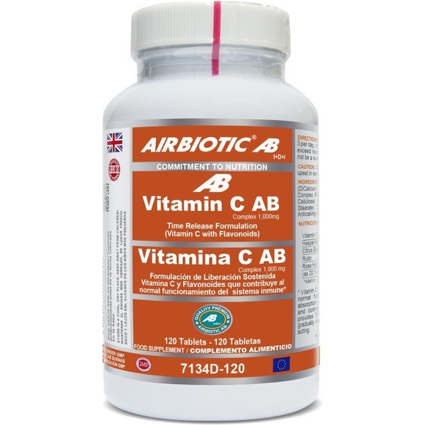 Airbiotic Vit C Ab Complex 1000 Mg Lib Sostenida Bioflavonoi