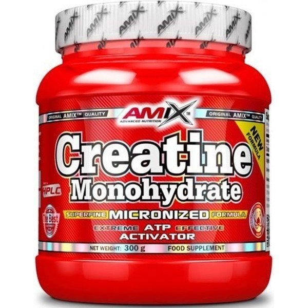 Amix Créatine Monohydrate 300 Gr 100% Micronisé Améliore la Puissance Musculaire