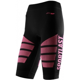 Sportlast Malla Compresiva Corta Mujer Negro-Coral Neón Sportlast Malla Compresiva Corta Mujer Negro-Coral Neón