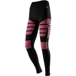 Sportlast Malla Compresiva Larga Mujer Negro-Coral Neón Sportlast Malla Compresiva Larga Mujer Negro-Coral Neón