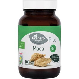 El Granero Integral Maca Bio 100 + 20 Caps. 560 mg El Granero Integral Maca Bio 100 + 20 Caps. 560 mg