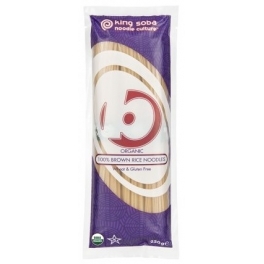 King Soba Pasta de Arroz Integral Sin Gluten Bio 250 gr King Soba Pasta de Arroz Integral Sin Gluten Bio 250 gr