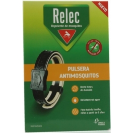 Relec Pulsera Antimosquitos Negra Adulto Relec Pulsera Antimosquitos Negra Adulto