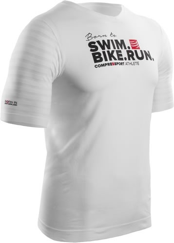 Compressport Camiseta de Entrenamiento Training Tshirt Swim Bike Run 2017 Blanco Compressport Camiseta de Entrenamiento Training Tshirt Swim Bike Run 2017 Blanco