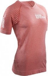Compressport Camiseta de Entrenamiento Mujer Training Tshirt Swim Bike Run 2017 Rosa Compressport Camiseta de Entrenamiento Mujer Training Tshirt Swim Bike Run 2017 Rosa