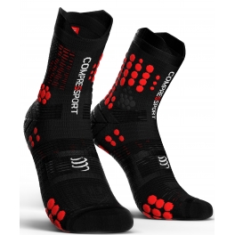 Compressport Calcetines Pro Racing Socks V3.0 Trail Negro-Rojo Compressport Calcetines Pro Racing Socks V3.0 Trail Negro-Rojo