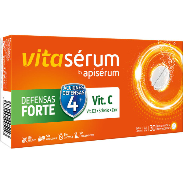 Apiserum Vitaserum Defensas Forte 30 Comprimidos Unisex