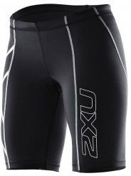 Malla Corta de Compresión 2XU Compression Short NEGRO Logo Plata Mujer Malla Corta de Compresión 2XU Compression Short NEGRO Logo Plata Mujer