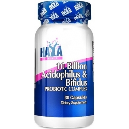 Haya Labs 10 Billones de Acidophilus y Bifidus Complejo Probiótico 30 caps Haya Labs 10 Billones de Acidophilus y Bifidus Complejo Probiótico 30 caps