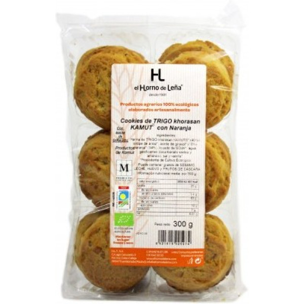 Horno De Leña Cookies De Kamut Naranja Eco 220 Gr