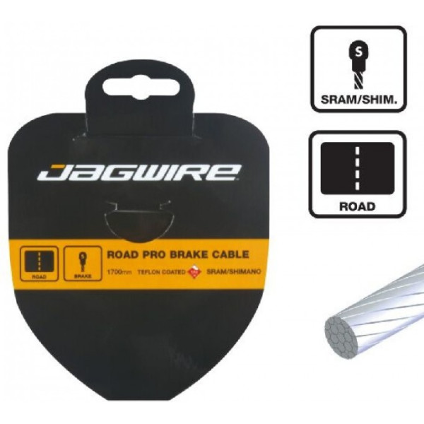 Jagwire Cable Freno Carretera Slick Stain 1.5x2000mm Sram-shimano