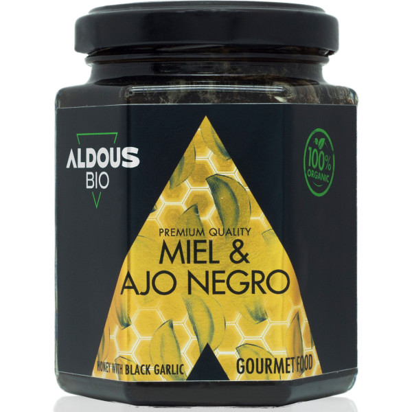 Aldous Bio Auténtica Miel Ecológica Con Ajo Negro Ecológico - 240 G