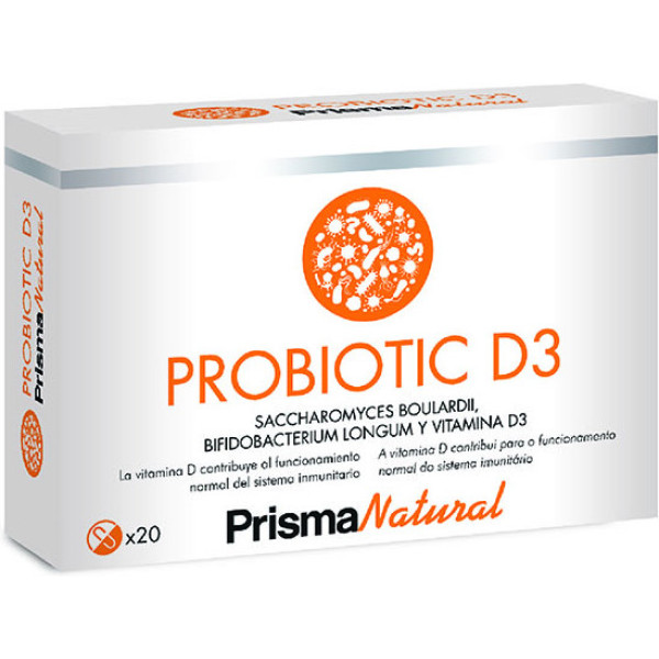 Prisma Natural Probiótico D3 20 Cápsulas