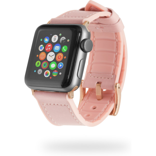 Unotec Correa Cuero Para Apple Watch 38/40mm Rosa