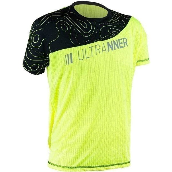 Ultranner Arves - Camiseta Técnica Hombre Manga Corta para Deportes al Aire  Libre y de Interior - Camiseta Transpirable Color Verde Fluorescente para  Aumentar Visibilidad - BULEVIP