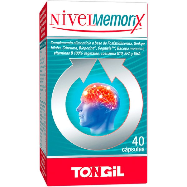 Tongil NivelMemorix 40 Gélules - Améliore la Concentration et la Mémoire