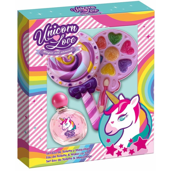 Cartoon Unicorn Love Piruleta Lote 9 Piezas