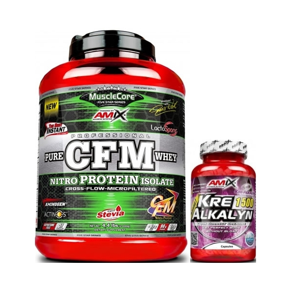 CADEAU Pack Amix MuscleCore CFM Nitro Protein Isolate 2 kg + Kre-Alkalyn 30 caps