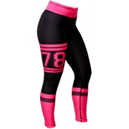 Trend Legging Fitness Largo Mujer Rugby 78 Negro - Rosa Trend Legging Fitness Largo Mujer Rugby 78 Negro - Rosa