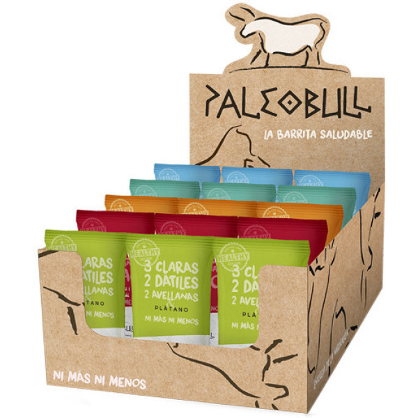 Paleobull Pack 5 klassische Geschmacksrichtungen 15 Riegel X 50 Gr