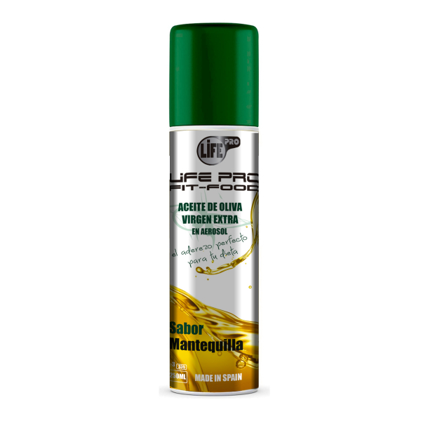 Life Pro Fit Food Aceite Spray Sabor Mantequilla 250 Ml.