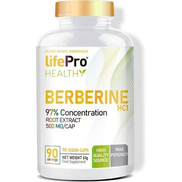 Life Pro Berberine - 500 Miligramos - 90 Cápsulas Veganas