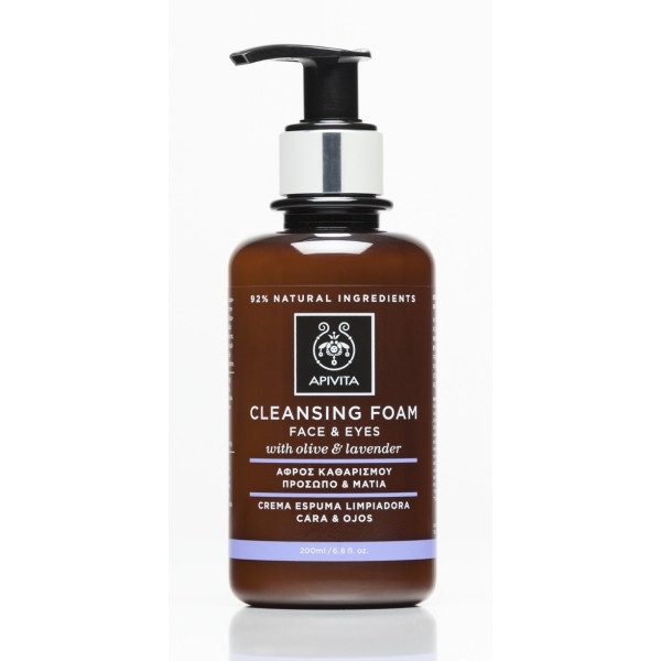 Apivita Crema Espuma Limpiadora Facial & Ojos Tamaño Especial 200 Ml