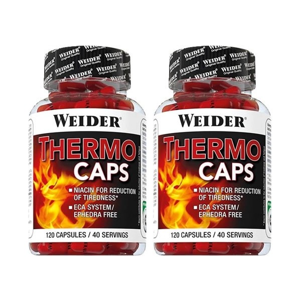 Pack Weider Thermo Caps 2 botes x 120 caps