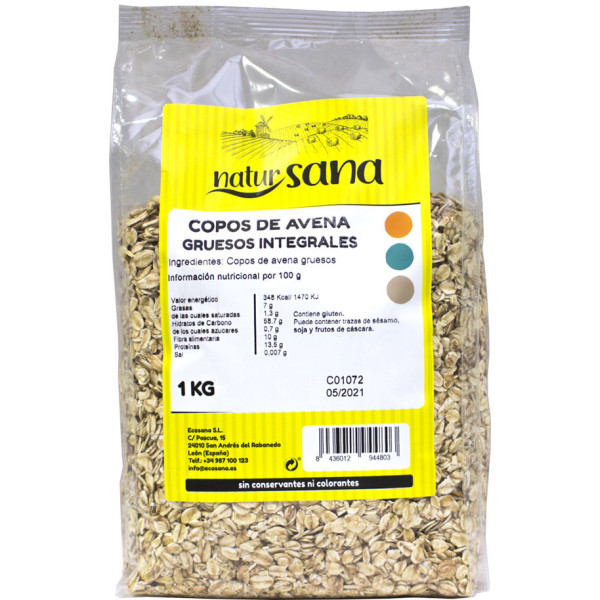Natursana Copos Avena Grueso Integral 1 Kg