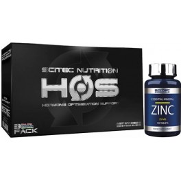 Pack Scitec Nutrition HOS Trio Pack - Ciclo 25 días + Zinc 100 tabs Pack Scitec Nutrition HOS Trio Pack - Ciclo 25 días + Zinc 100 tabs