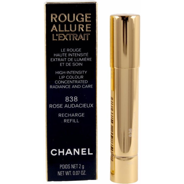 Chanel Rouge Allure L\'extrait Lipstick Recharge Rose Audacieux-838 1 U Unisexe